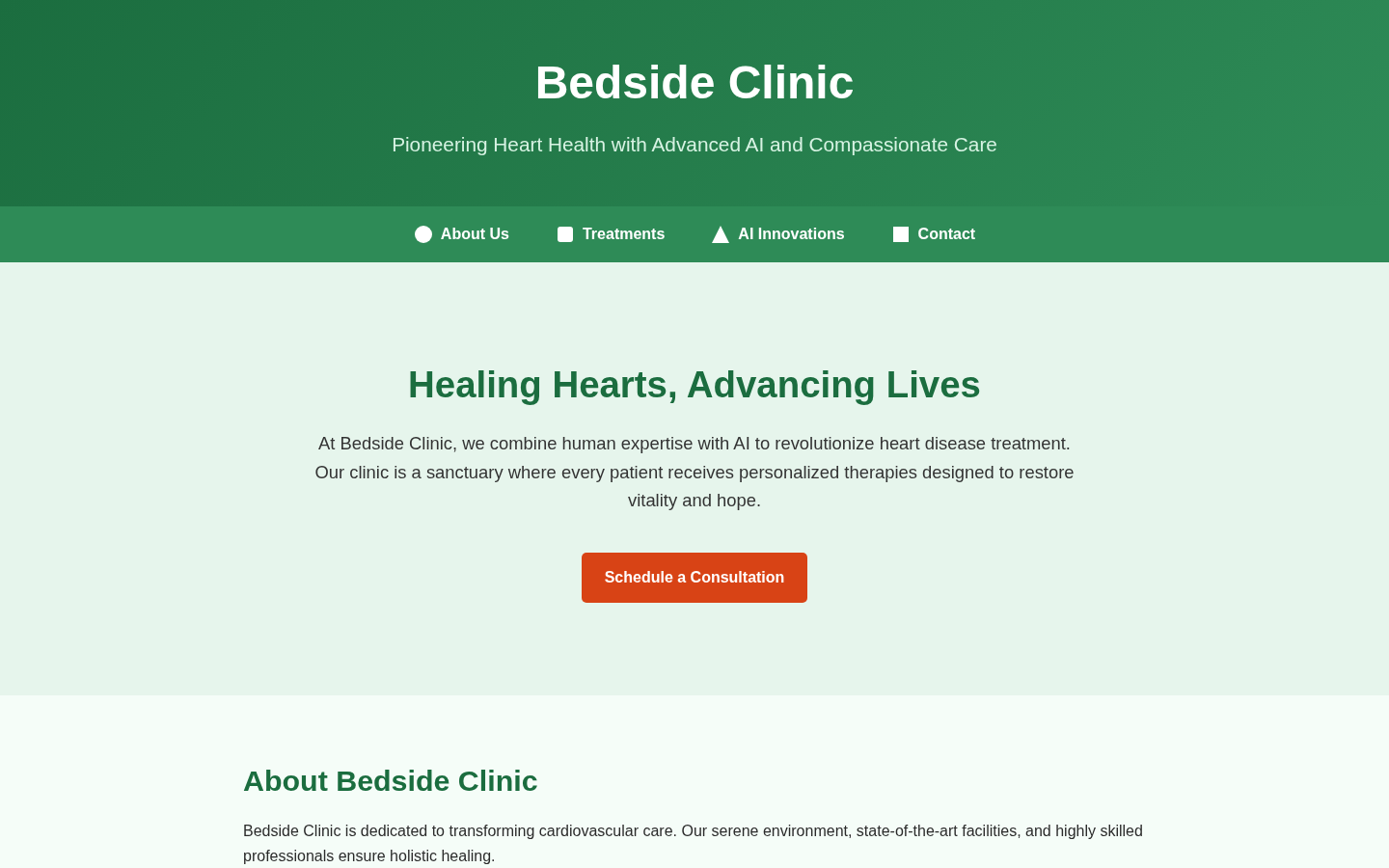 Bedside Clinic Hauptseite (research.bedside.htb)