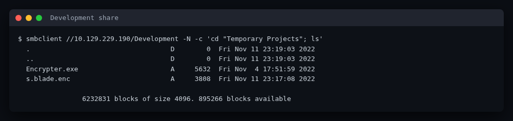 Development share contents