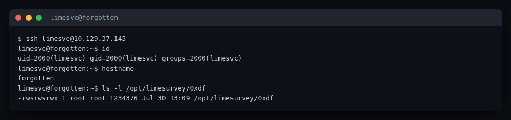 Host sees the root-owned setuid shell written from the container