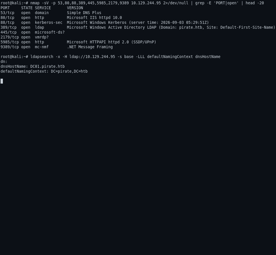 nmap service version
