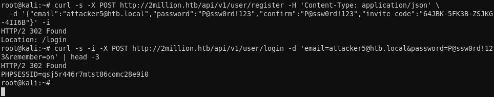 Registration/login flow